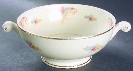 Rochelle Footed Cream Soup Bowl