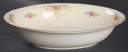 Rochelle 9" Oval Vegetable Bowl