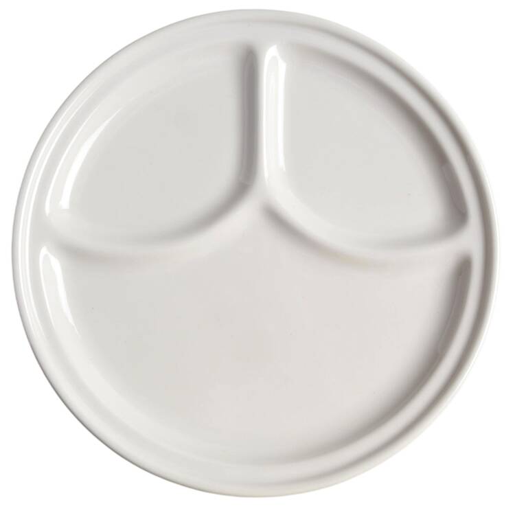 Best Restaurant Ware (All White) Grill Plate