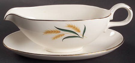 Royal Harvest (Gold Trim) Gravy Boat & Underplate/Relish
