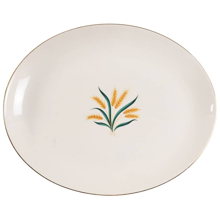 Royal Harvest (Gold Trim) 13" Oval Serving Platter