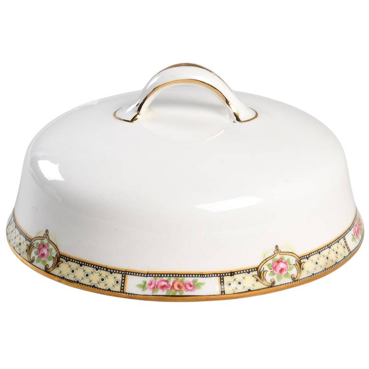 Rose & Lattice (Empress) Lid for Round Butter