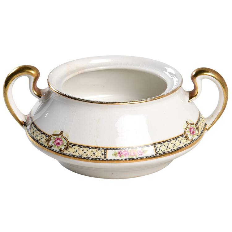 Rose & Lattice (Empress) Sugar Bowl No Lid