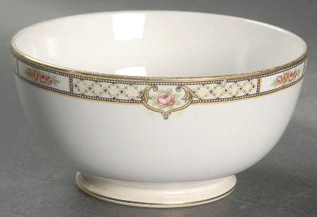 Rose & Lattice (Empress) Cranberry Bowl