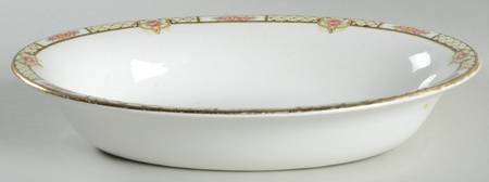 Rose & Lattice (Empress) 8" Oval Vegetable Bowl