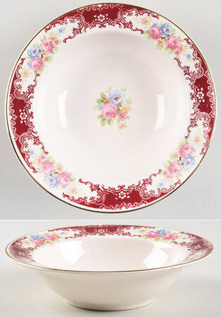 Rosewood Rim Fruit/Dessert (Sauce) Bowl