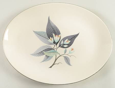 Lotus Hai (Rhythm Shape) 11" Oval Serving Platter