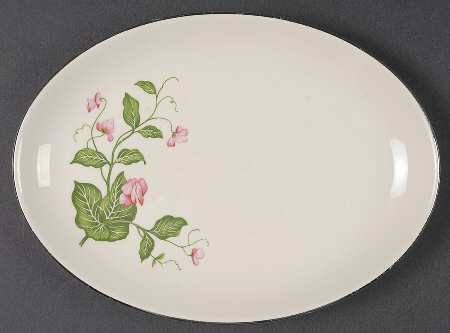 Sweet Pea (Platinum Trim) Relish/Gravy Underplate