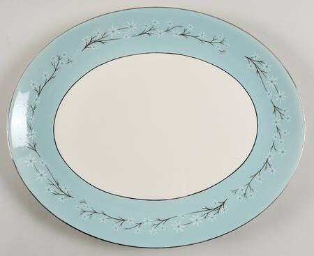 Starflower 13" Oval Serving Platter