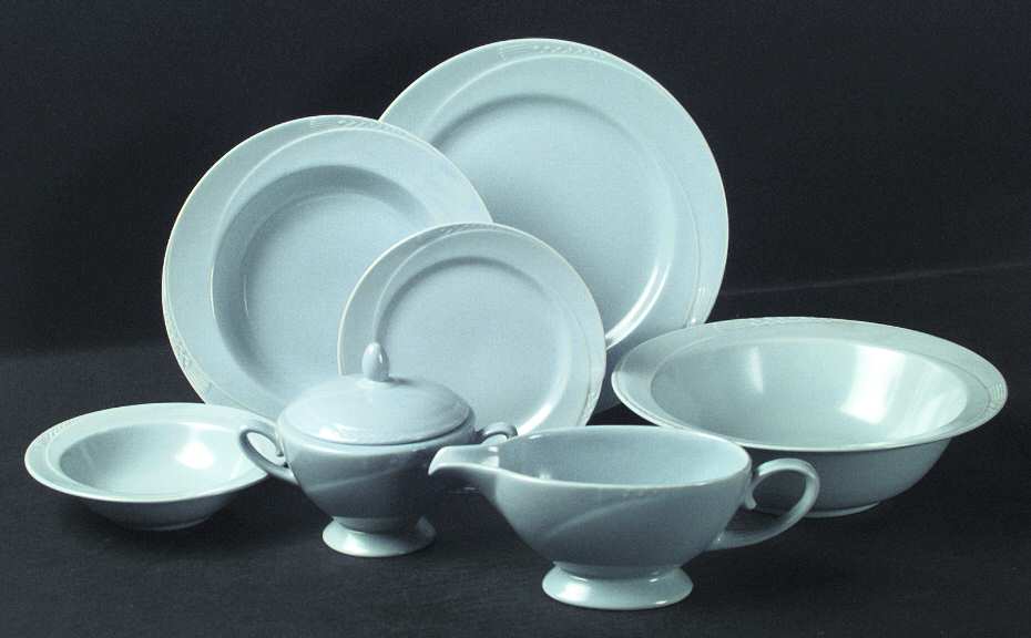 Serenade Blue Rim Fruit/Dessert (Sauce) Bowl