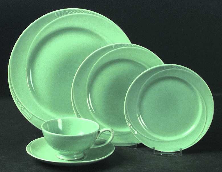 Serenade Green Footed Cup & Saucer Set