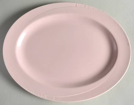 Serenade Pink 12" Oval Serving Platter