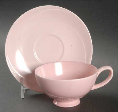 Serenade Pink Footed Cup & Saucer Set