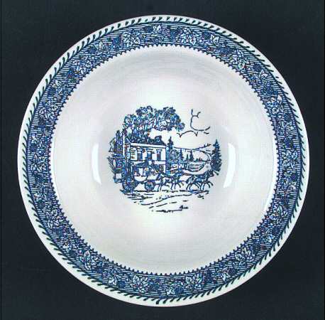 Shakespeare Country Blue (Leaves) Rim Cereal Bowl