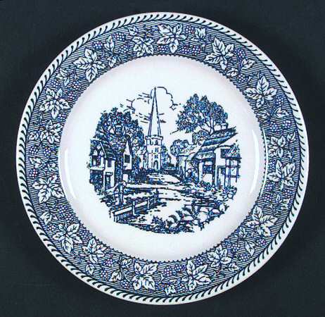 Shakespeare Country Blue (Leaves) Luncheon Plate