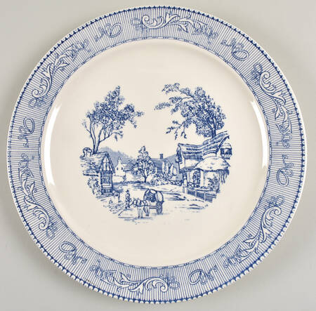 Shakespeare Country Blue (Scrolls) 12" Chop Plate (Round Platter)