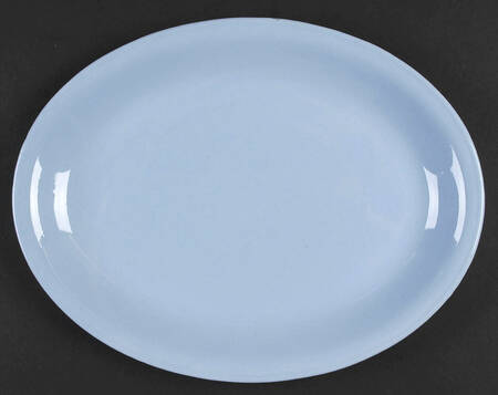 Skytone Blue (Undecorated) 11" Oval Serving Platter