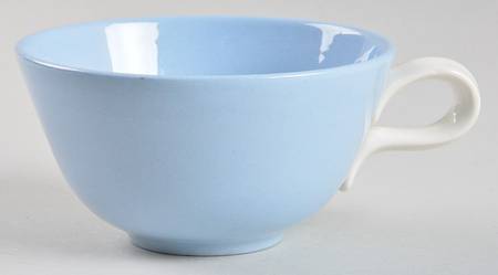 Skytone Blue (Undecorated) Flat Cup