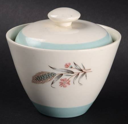 Spring Garden (Band Edge) Sugar Bowl & Lid