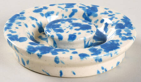 Splatter Blue Lid for Sugar Bowl