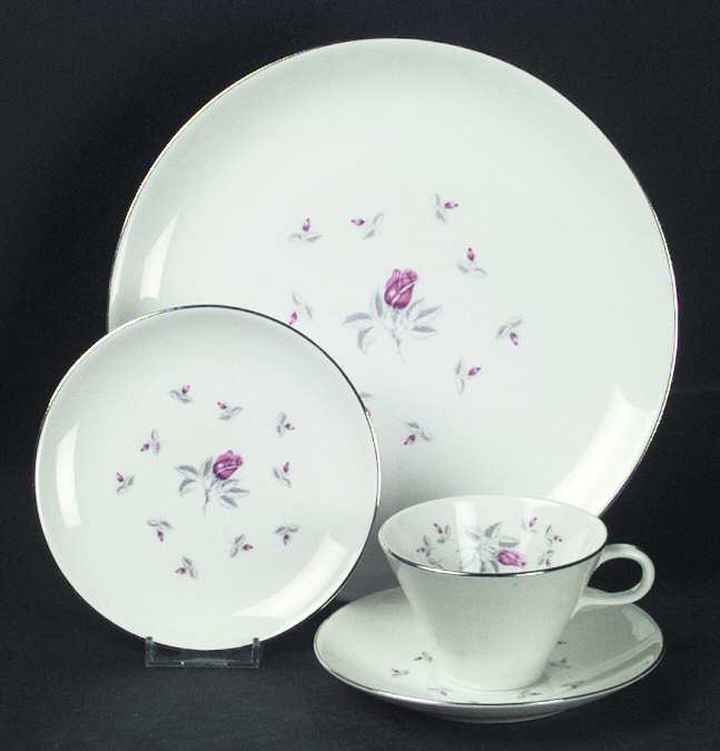 Spring Rose Flat Cup & Saucer Set