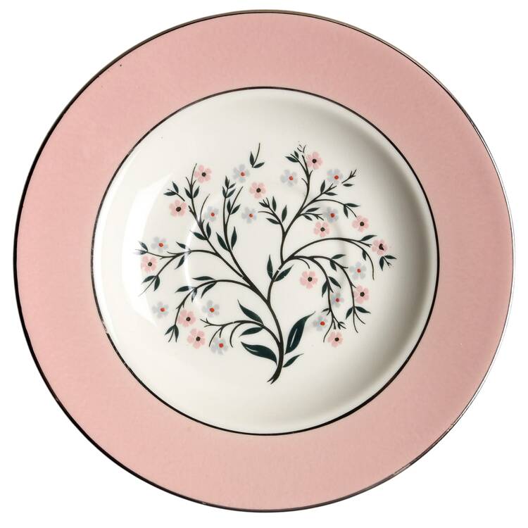Springtime (Pink Rim, CV32) Saucer