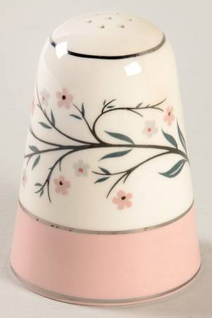 Springtime (Pink Rim, CV32) Salt Shaker