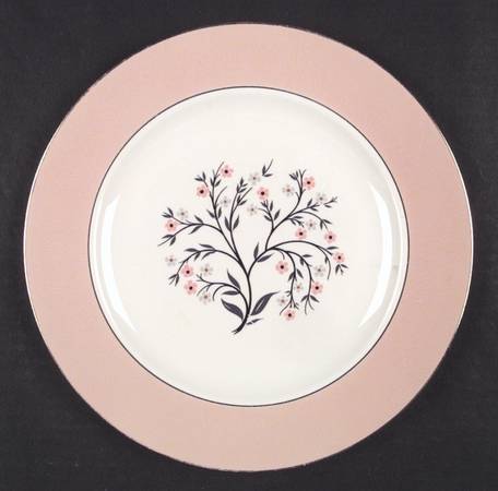 Springtime (Pink Rim, CV32) by Homer Laughlin 