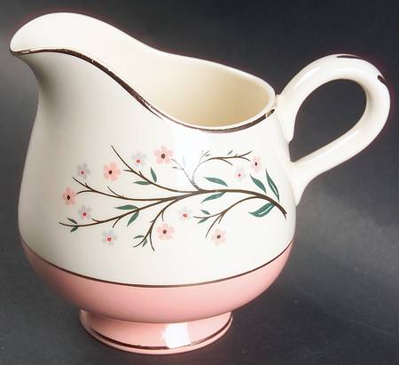 Springtime (Pink Rim, CV32) Creamer
