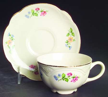 Springtime (Marigold) Flat Cup & Saucer Set
