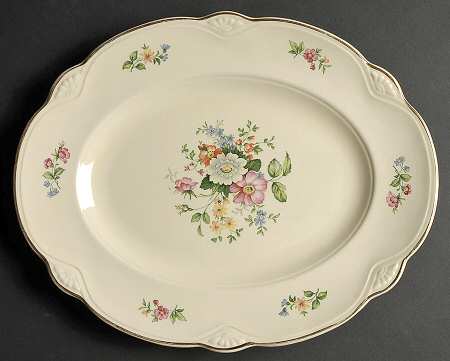 Springtime (Marigold) 13" Oval Serving Platter