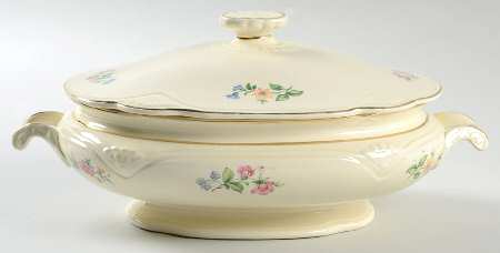 Springtime (Marigold) Oval Covered Vegetable