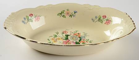 Springtime (Marigold) 9" Oval Vegetable Bowl