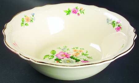 Springtime (Virginia Rose) 8" Round Vegetable Bowl