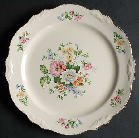Springtime (Virginia Rose) Luncheon Plate