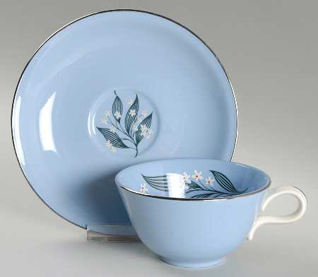 Stardust Flat Cup & Saucer Set