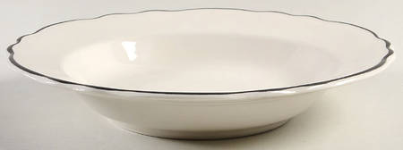 Styleline Black Large Rim Soup Bowl