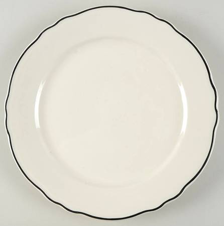 Styleline Black Large Dinner Plate
