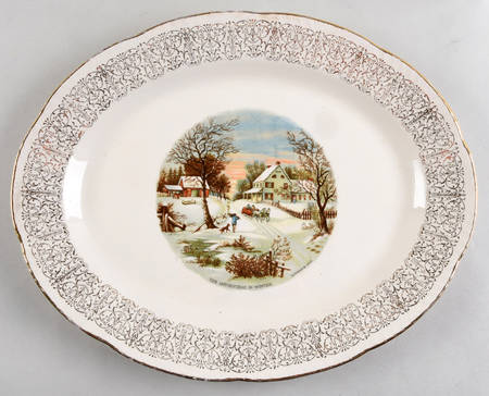 Sun Gold 13" Oval Serving Platter