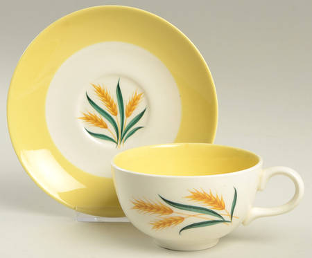 Sunrise Footed Cup & Saucer Set