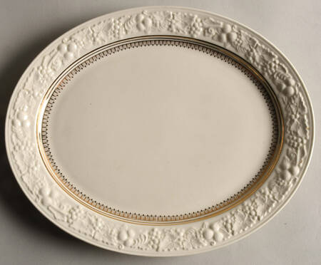 TH14 Gold 11" Oval Serving Platter