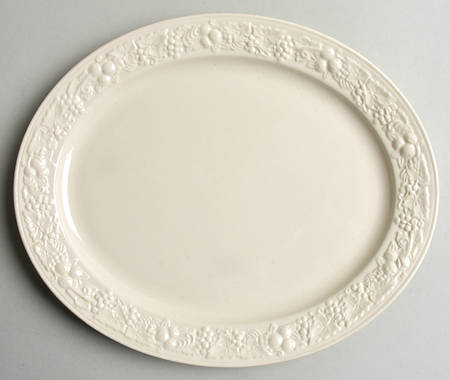 Theme Off White (Eggshell) 11" Oval Serving Platter