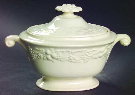Theme Off White (Eggshell) Sugar Bowl & Lid