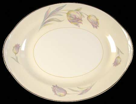 Tulip (Eggshell Nautilus) 13" Oval Serving Platter