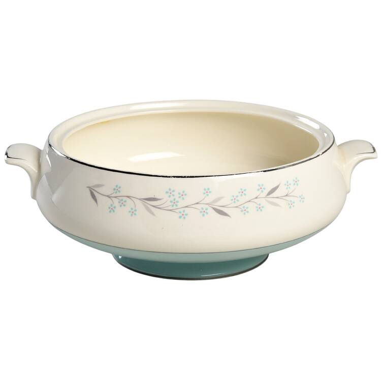 Turquoise Melody Round Vegetable No Lid