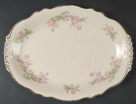 Heather Rose (Virginia Rose) 11" Oval Serving Platter