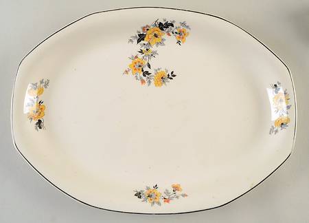 W127-30 15" Oval Serving Platter