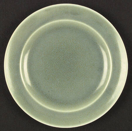Wells Art Glaze Green Bread & Butter Plate