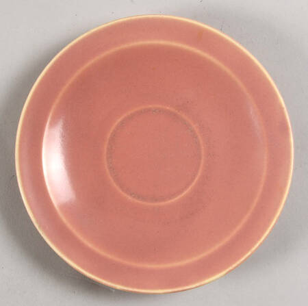 Wells Art Glaze Peach Saucer