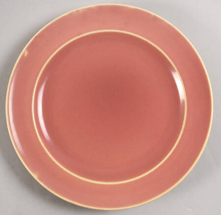 Wells Art Glaze Peach Luncheon Plate